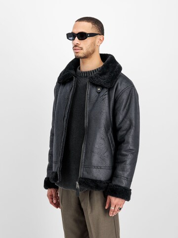 ALPHA INDUSTRIES Übergangsjacke 'B3 FL'‌‌‌ in Schwarz