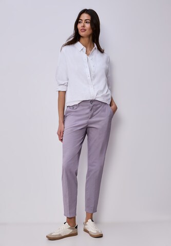 STREET ONE Slimfit Hose in Lila