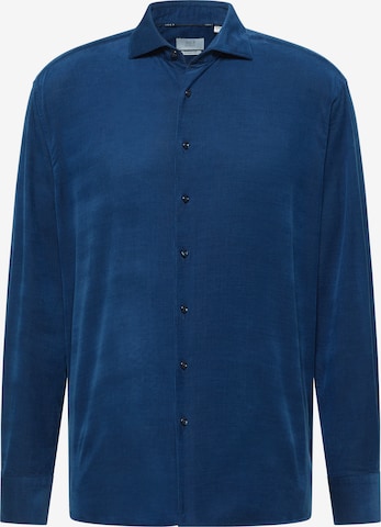 ETERNA Regular fit Zakelijk overhemd in Blauw: voorkant