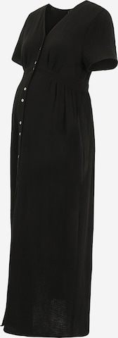 Vero Moda Maternity Košilové šaty 'NATALI' – černá: přední strana