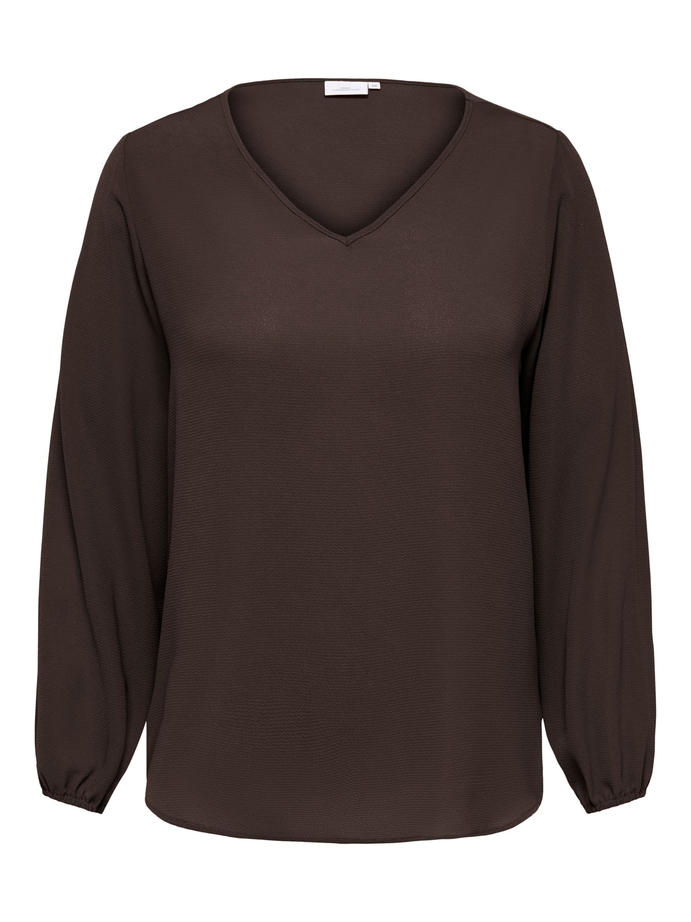 ONLY Carmakoma Blouse 'CARVica' in Brown: front