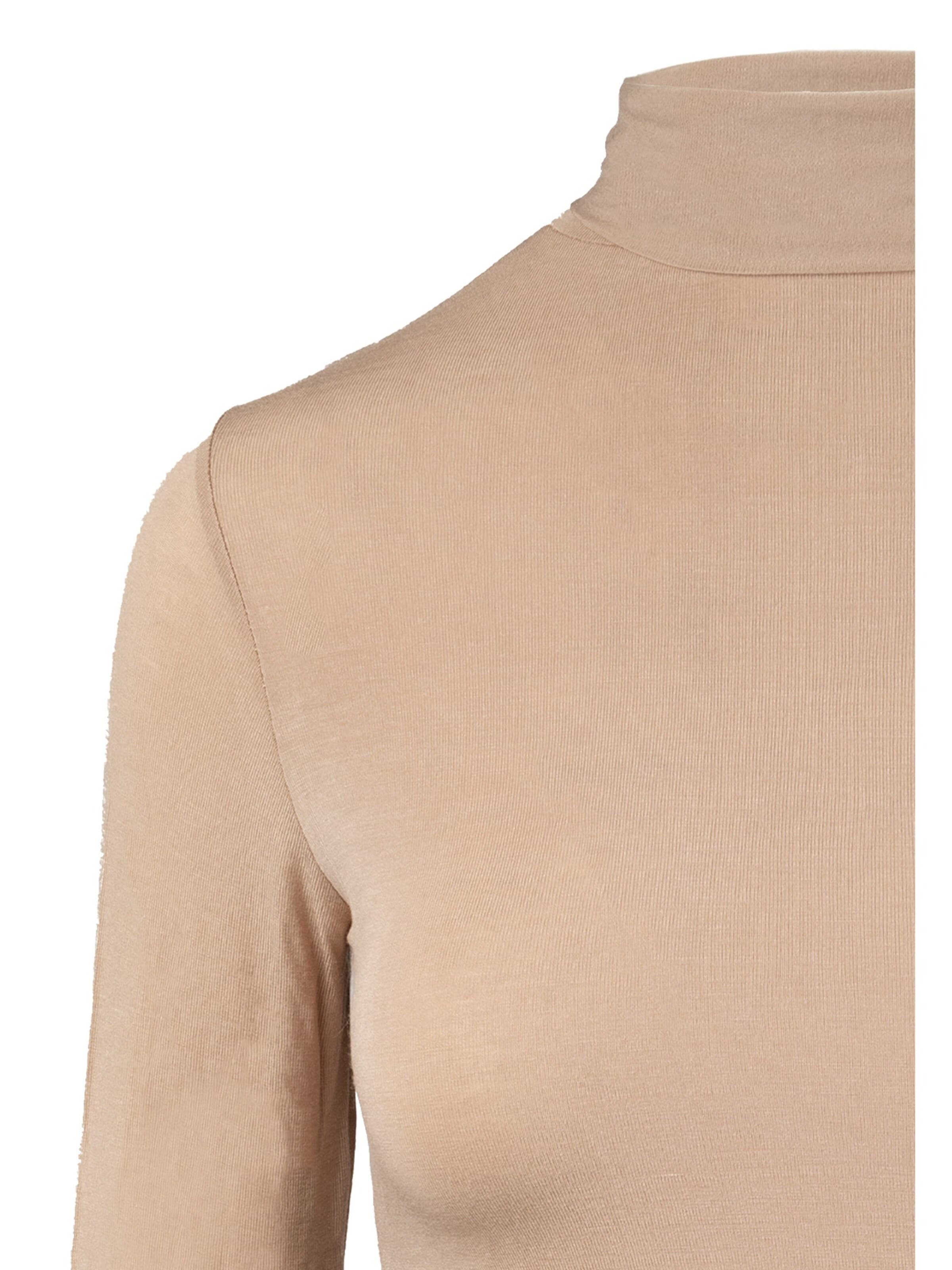 Maglietta intima 'Body Dolcevita Manica Lunga in Cashmere e Modal' di Ciocca in beige