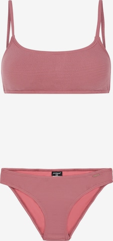PROTEST Bustier Bikini 'PRTHIZZ' in Roze: voorkant