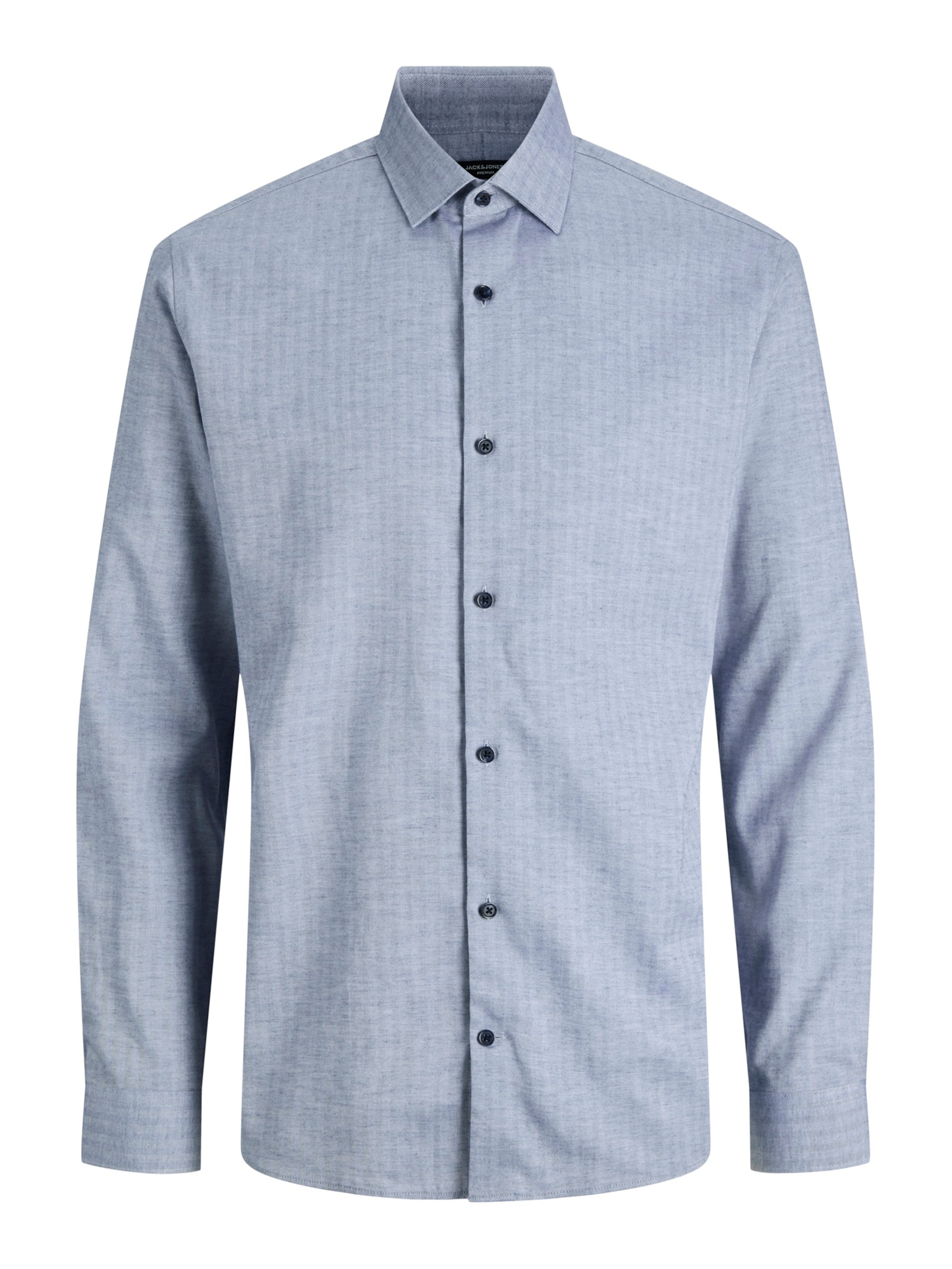 JACK & JONES Regular fit Button Up Shirt 'JPRBLAParker' in Blue: front