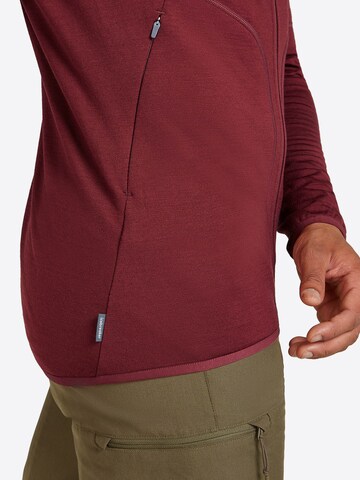 ICEBREAKER Sports sweat jacket 'EleMtal' in Red