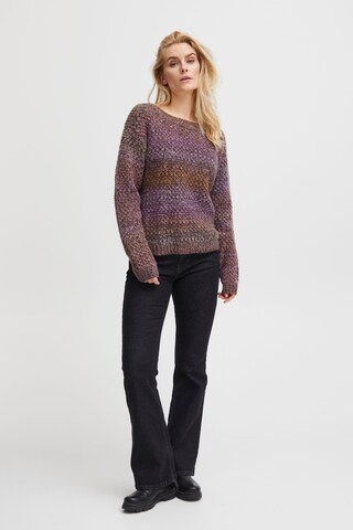 PULZ Jeans Pullover 'Iris' i brun