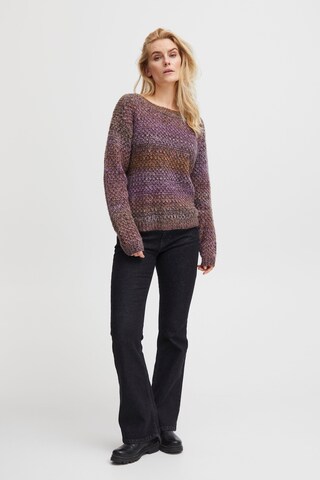 PULZ Jeans Pullover 'Iris in Braun