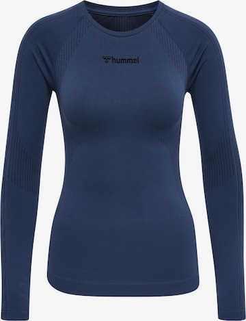 Hummel - Camiseta funcional en azul: frente