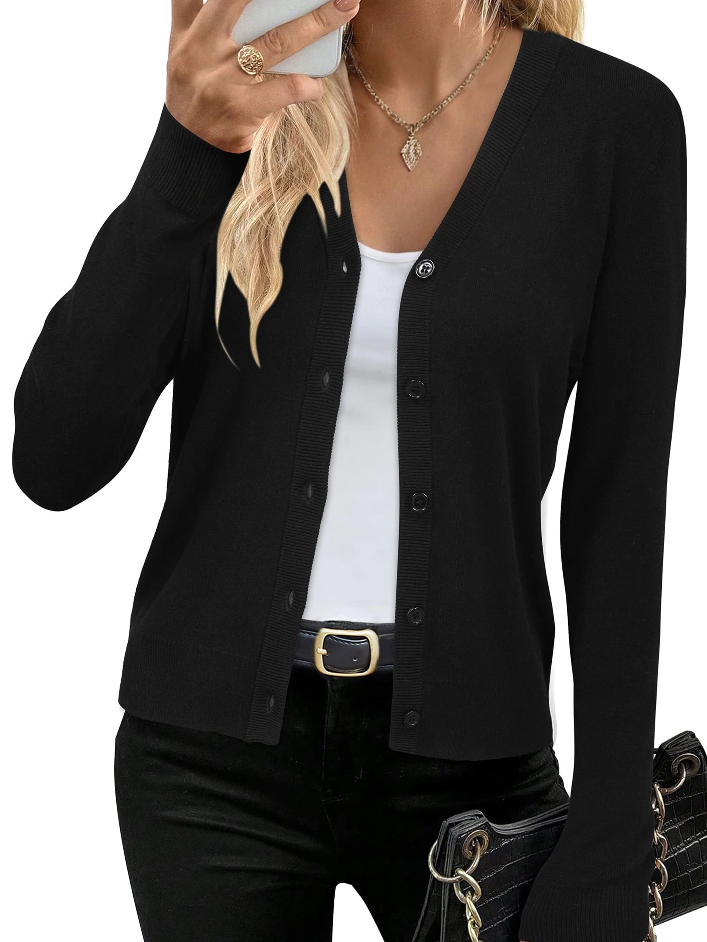 ARACH&CLOZ Strickjacke‌ in Schwarz
