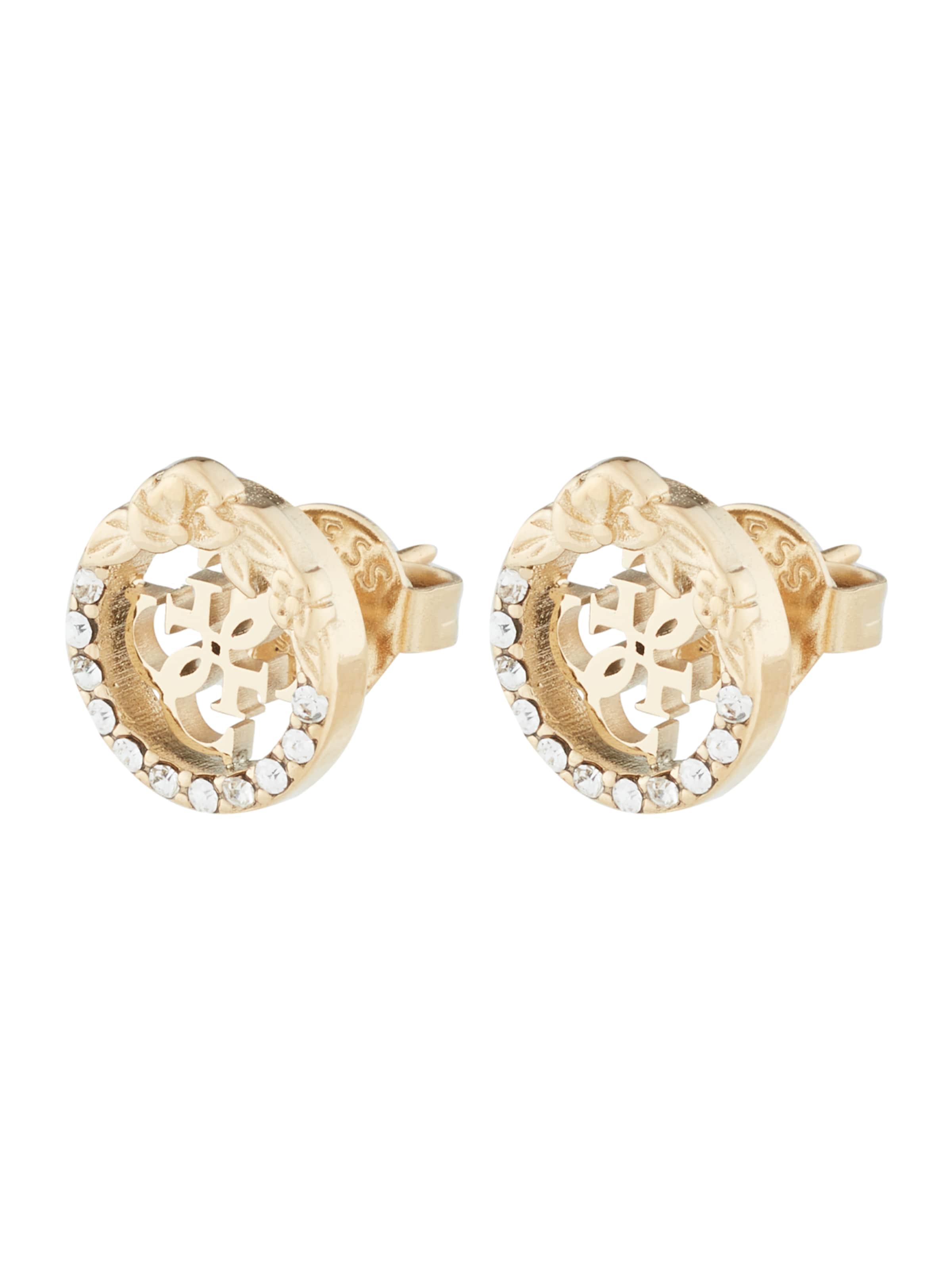 GUESS Обеци в злато: отпред