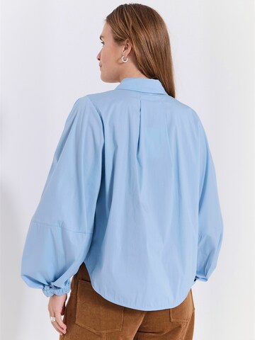 NORR Shirt ' Otilia ' in Blauw: terug