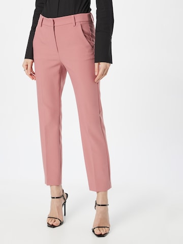 Weekend Max Mara Regular Pleated Pants 'RANA' in Pink: front