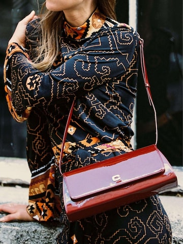 Carel Handtas 'Carel Paris Sacs À Main Place De La Madeleine Cuir Rouge' in Rood