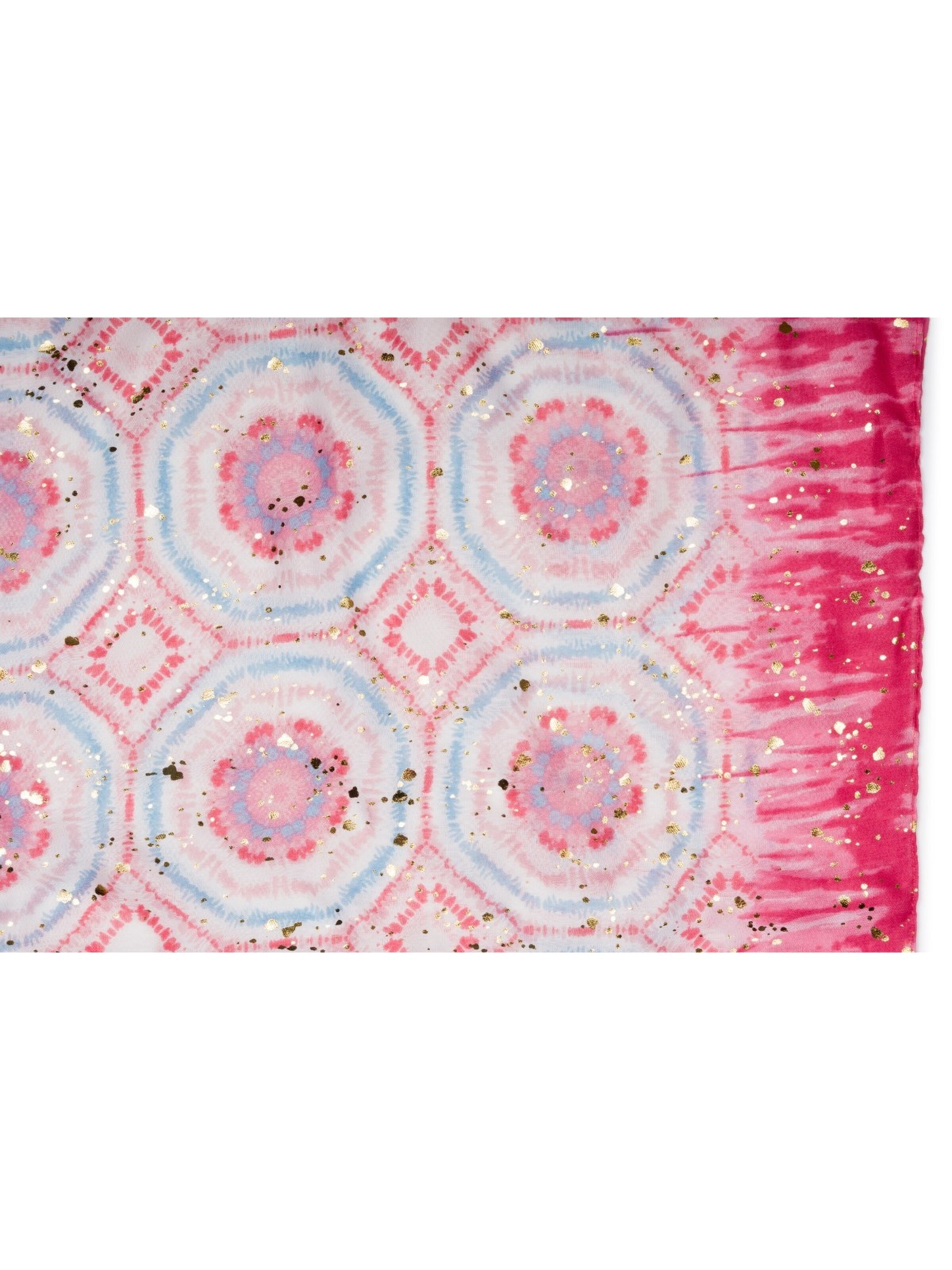 styleBREAKER Schal 'Schal mit Batik Muster Metallic'‌‌ in Pink