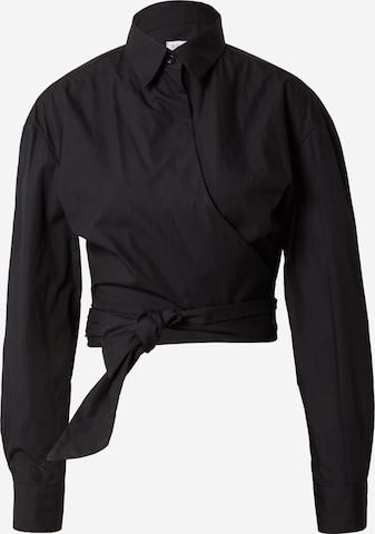 Chemisier 'Chemise' RECC en noir : devant