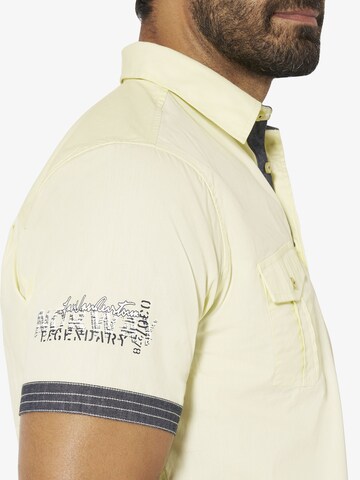 Jan Vanderstorm Regular fit Button Up Shirt 'Snofred' in Yellow