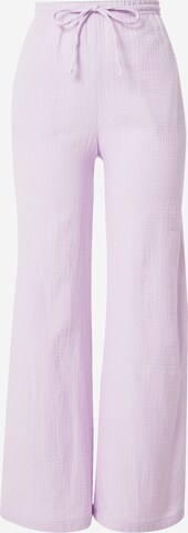 Gina Tricot - Pierna ancha Pantalón 'Disa' en lila: frente