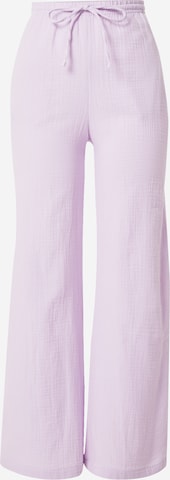 Gina Tricot Wide Leg Bukser 'Disa' i lilla: forside