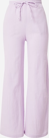 Gina Tricot Wide leg Broek 'Disa' in Lila: voorkant