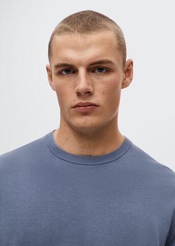 MANGO MAN Sweater 'Ten' in Blue