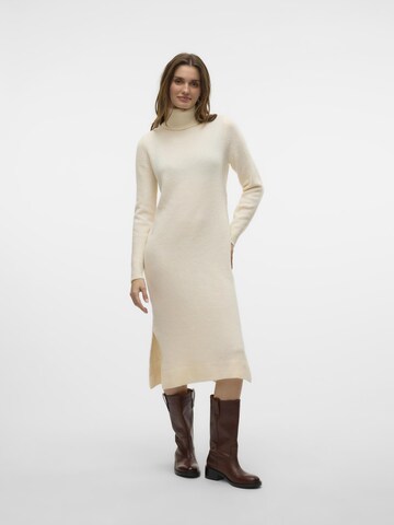 VERO MODA Knit dress 'BOOM' in Beige