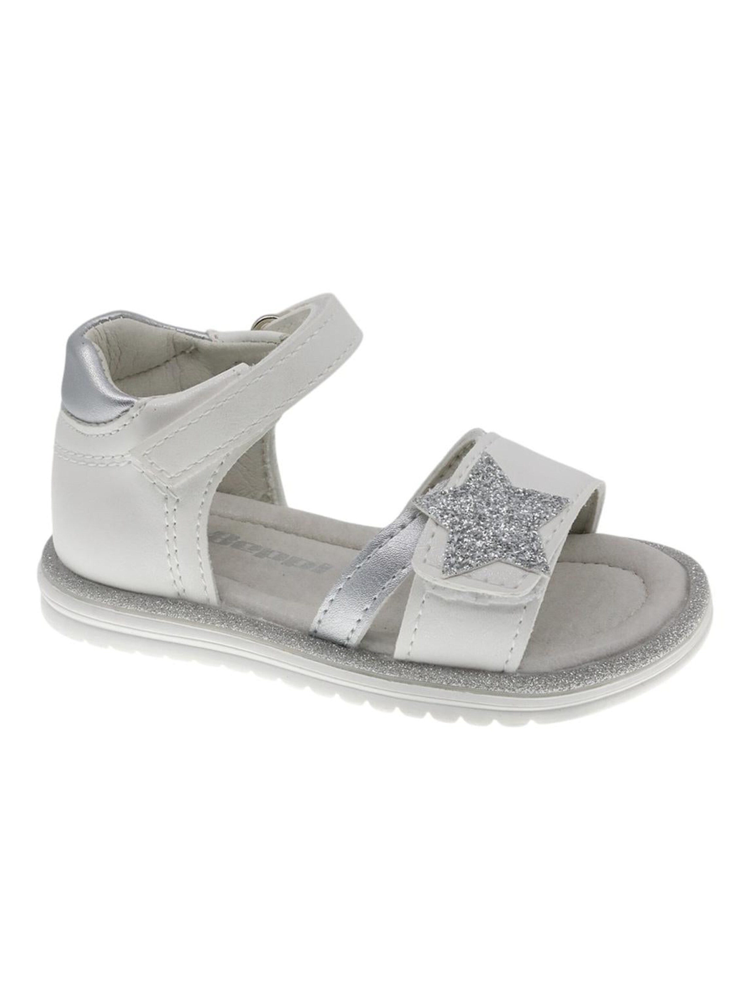 Sandalo di Beppi in bianco: frontale
