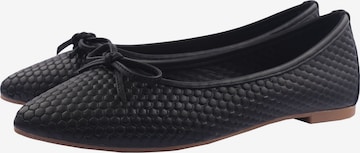 D.MoRo Shoes Ballet Flats 'Texflor' in Black: front