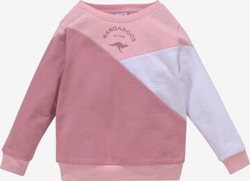 KangaROOS Sweatshirt in Pink: front