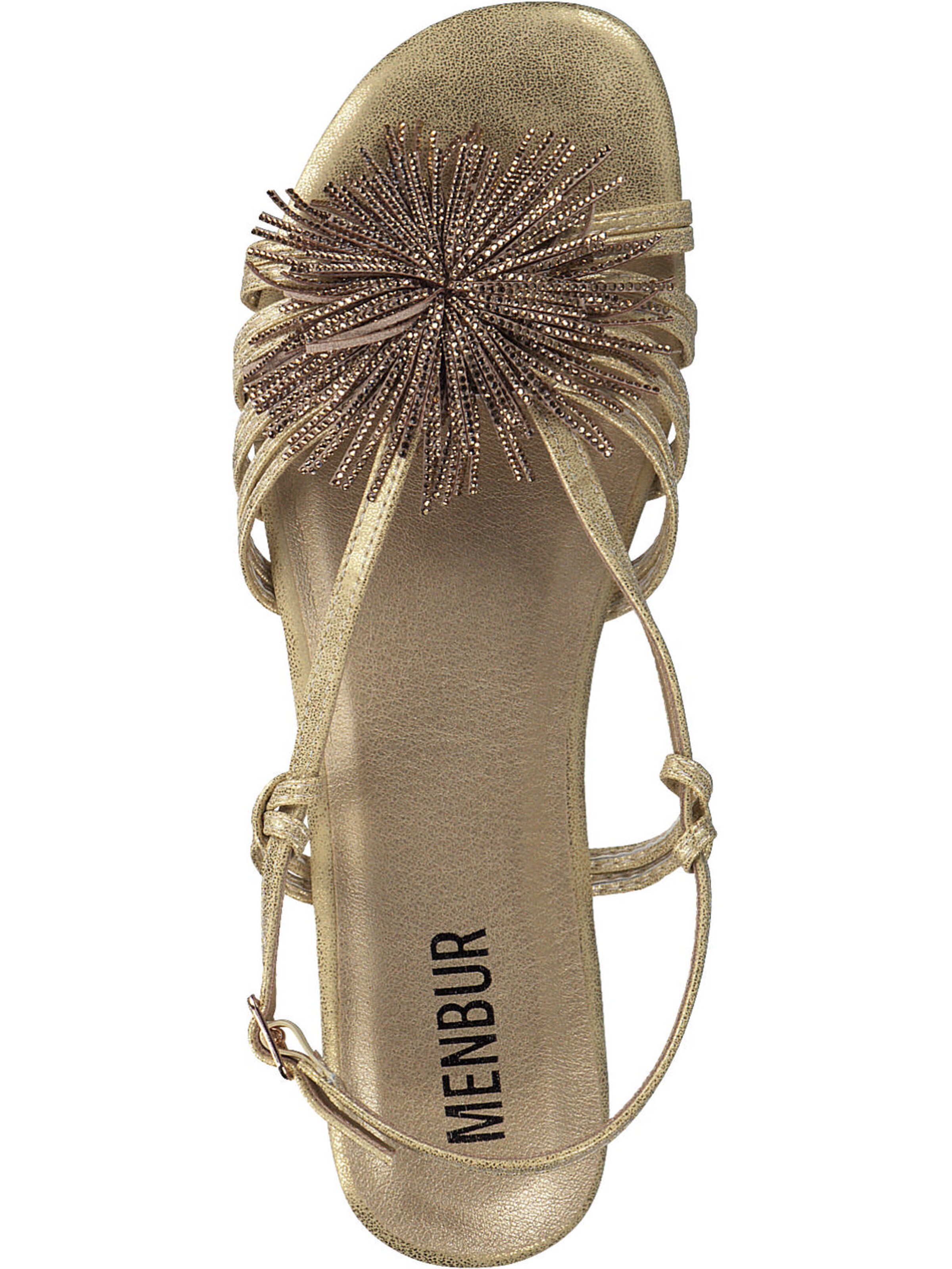MENBUR Strap Sandals in Gold