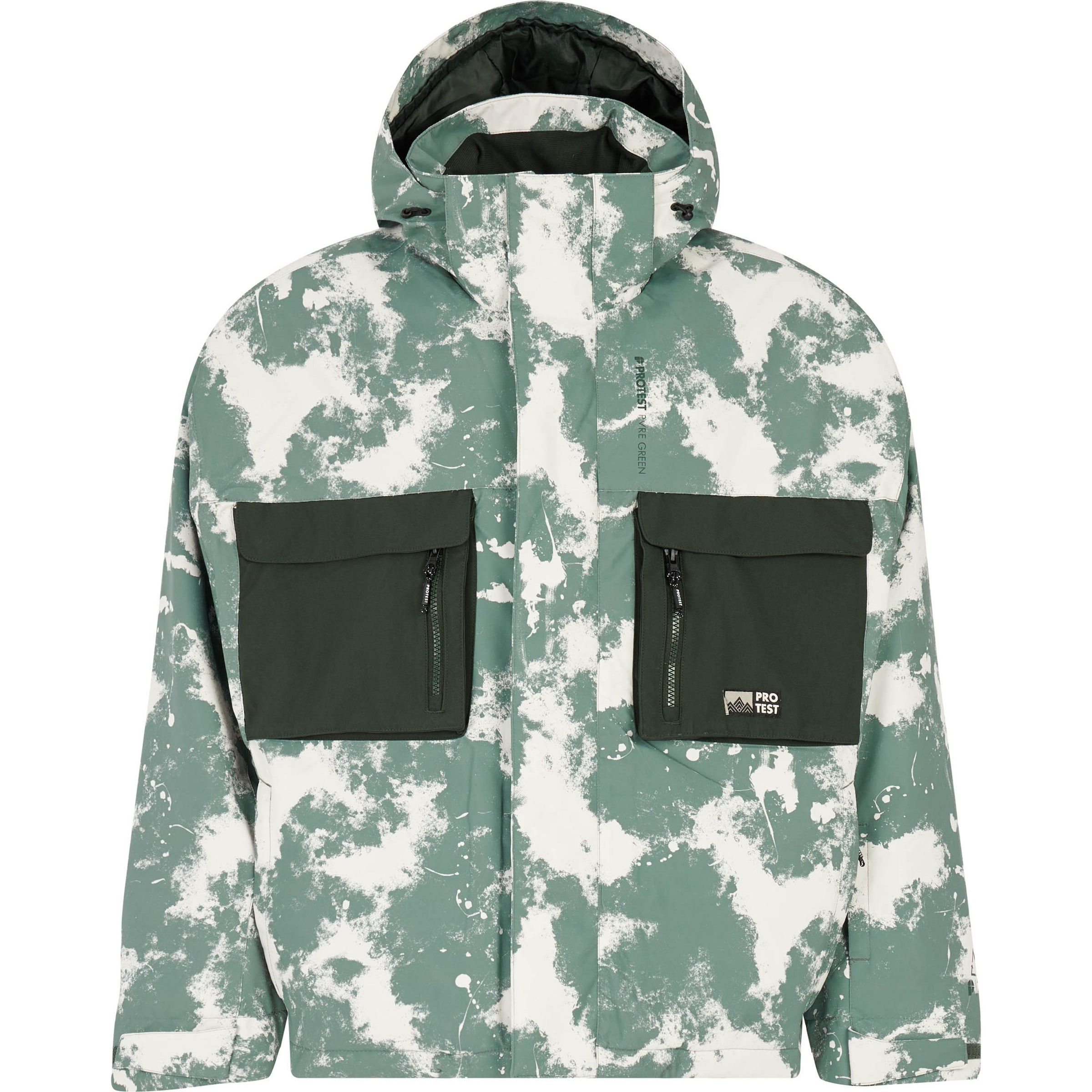 PROTEST Sportjacke 'Pyro' in Grün: Vorderseite