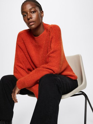 MANGO Sweater in Orange
