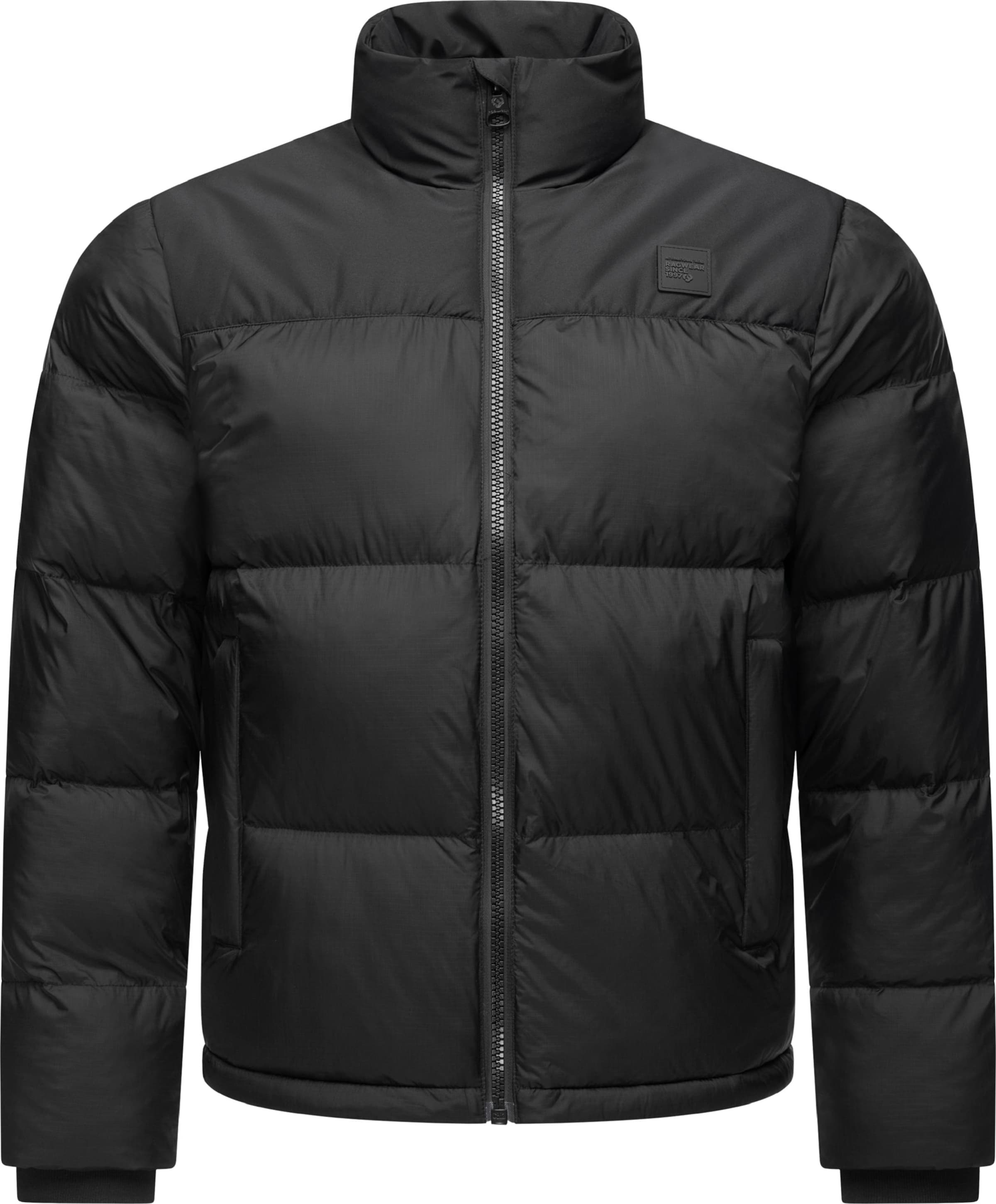 Veste d’hiver &#x27;Stafen&#x27; Ragwear en noir : devant