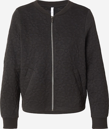 Hailys - Sudadera con cremallera 'Ke44ndra' en negro: frente