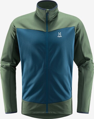 Haglöfs Athletic Fleece Jacket 'Frost Mid' in Green: front