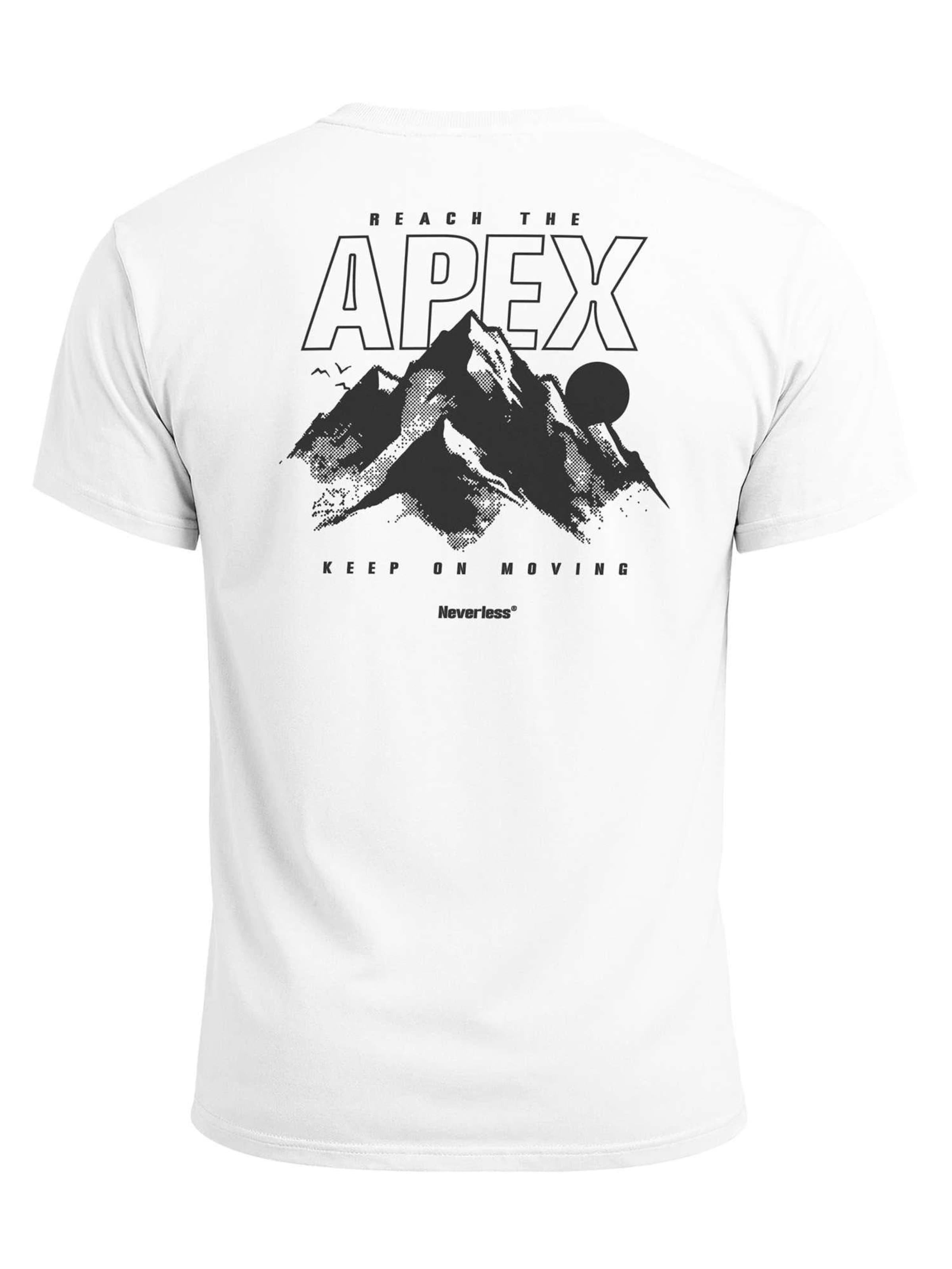 Neverless Shirt 'Apex mountain' in White: front