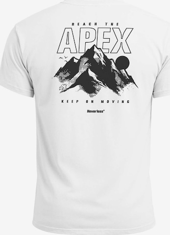 Neverless Shirt 'Apex mountain' in White: front