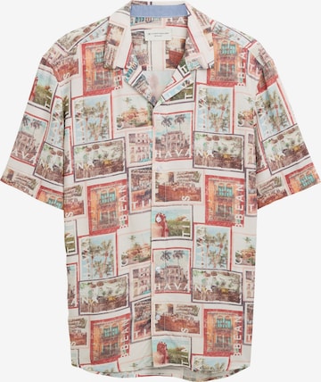 balta TOM TAILOR Standartinis modelis Marškiniai: priekis