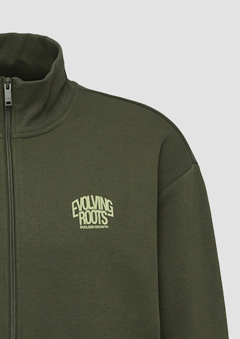 QS Zip-Up Hoodie in Green