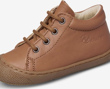 NATURINO Flats 'COCOON ZIP' in Brown: front