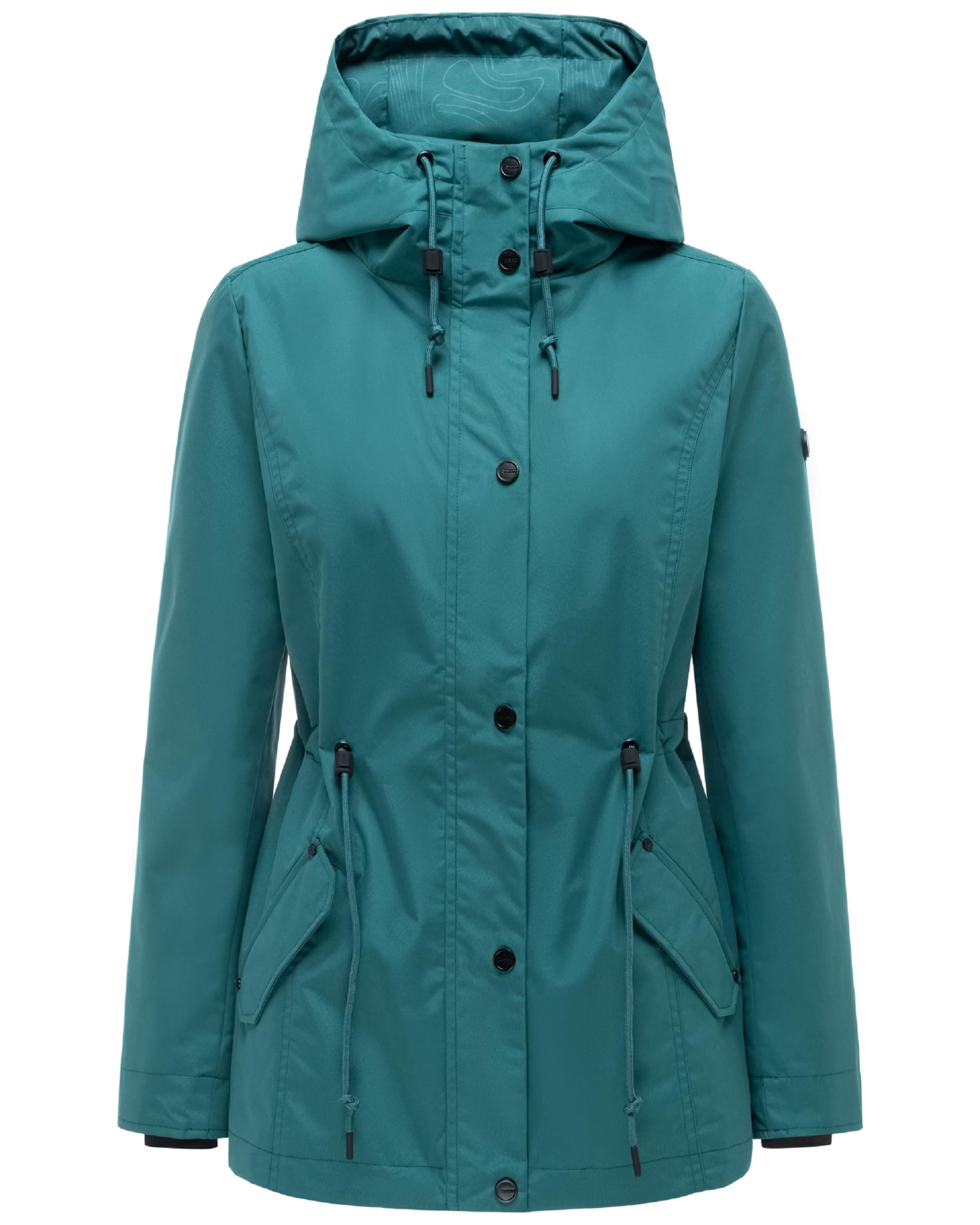 Parka mi-saison 'Bonbonparty 16' MARIKOO en vert : devant