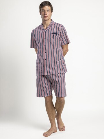 admas - Pijama corto en rojo: frente