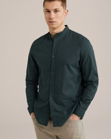WE Fashion Regular Fit Skjorte i grøn: forside