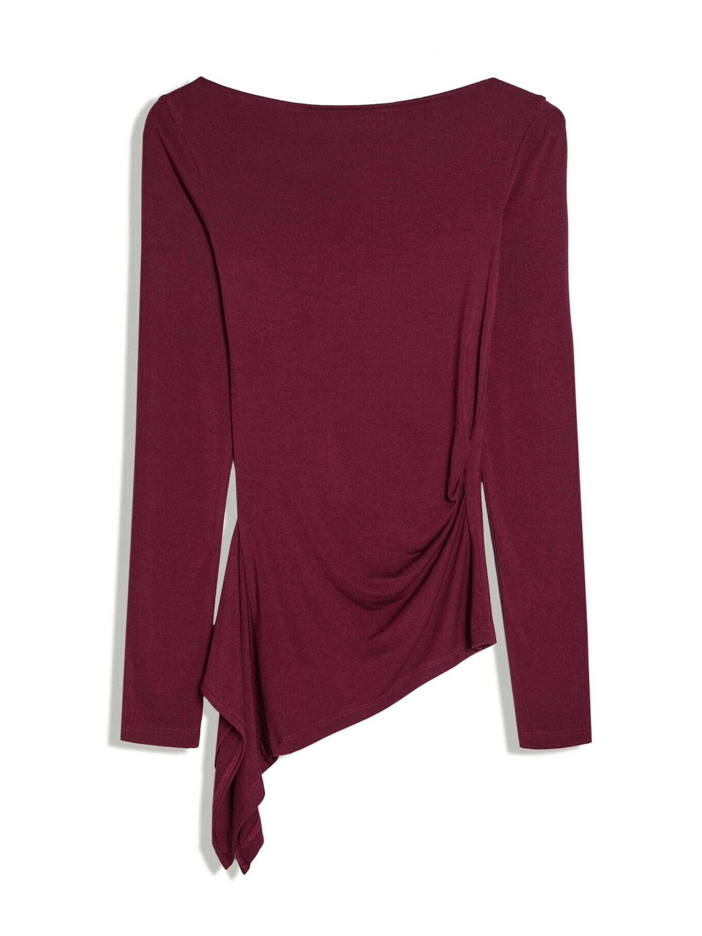 Bershka Shirts i XS i vinrød, Produktvisning