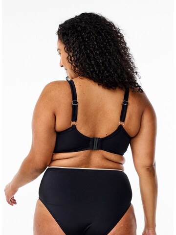 Swim by Zizzi Zmanjševalci Bikini zgornji del 'Maria' | črna barva