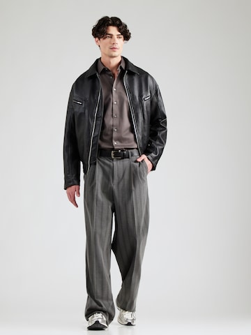 SELECTED Slim fit Button Up Shirt in Brown