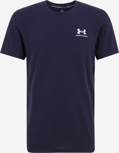 UNDER ARMOUR T-Shirt fonctionnel en bleu marine / blanc cassé, Vue avec produit