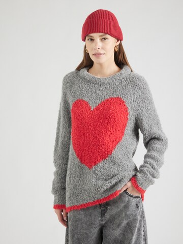 Pull-over Frogbox en gris : devant
