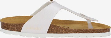 Palado T-Bar Sandals 'Kos Metallic' in White