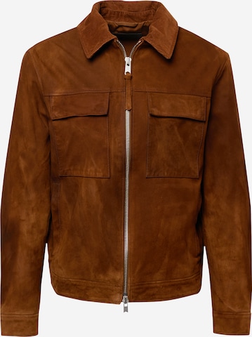 AllSaints Prehodna jakna 'COZZA' | rjava barva: sprednja stran