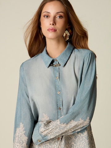 oltre Blouse in Blauw